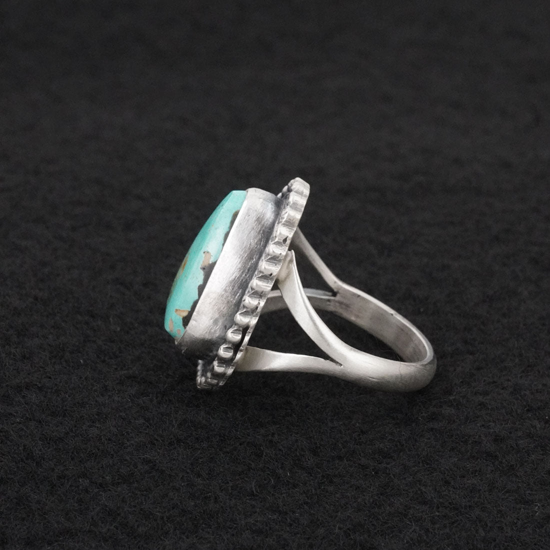Randy Billy Turquoise & Sterling Silver Ring Size 7