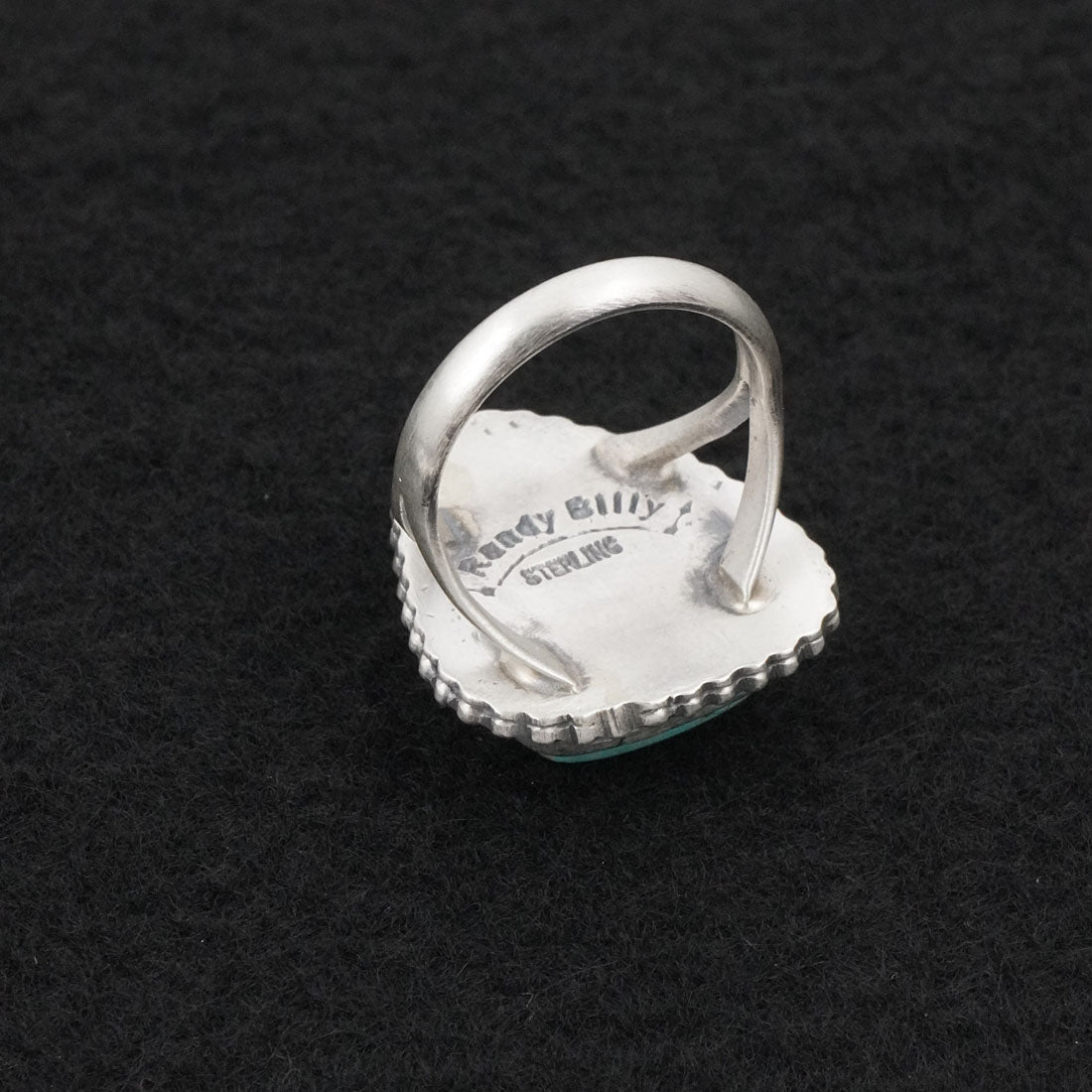 Randy Billy Turquoise & Sterling Silver Ring Size 7
