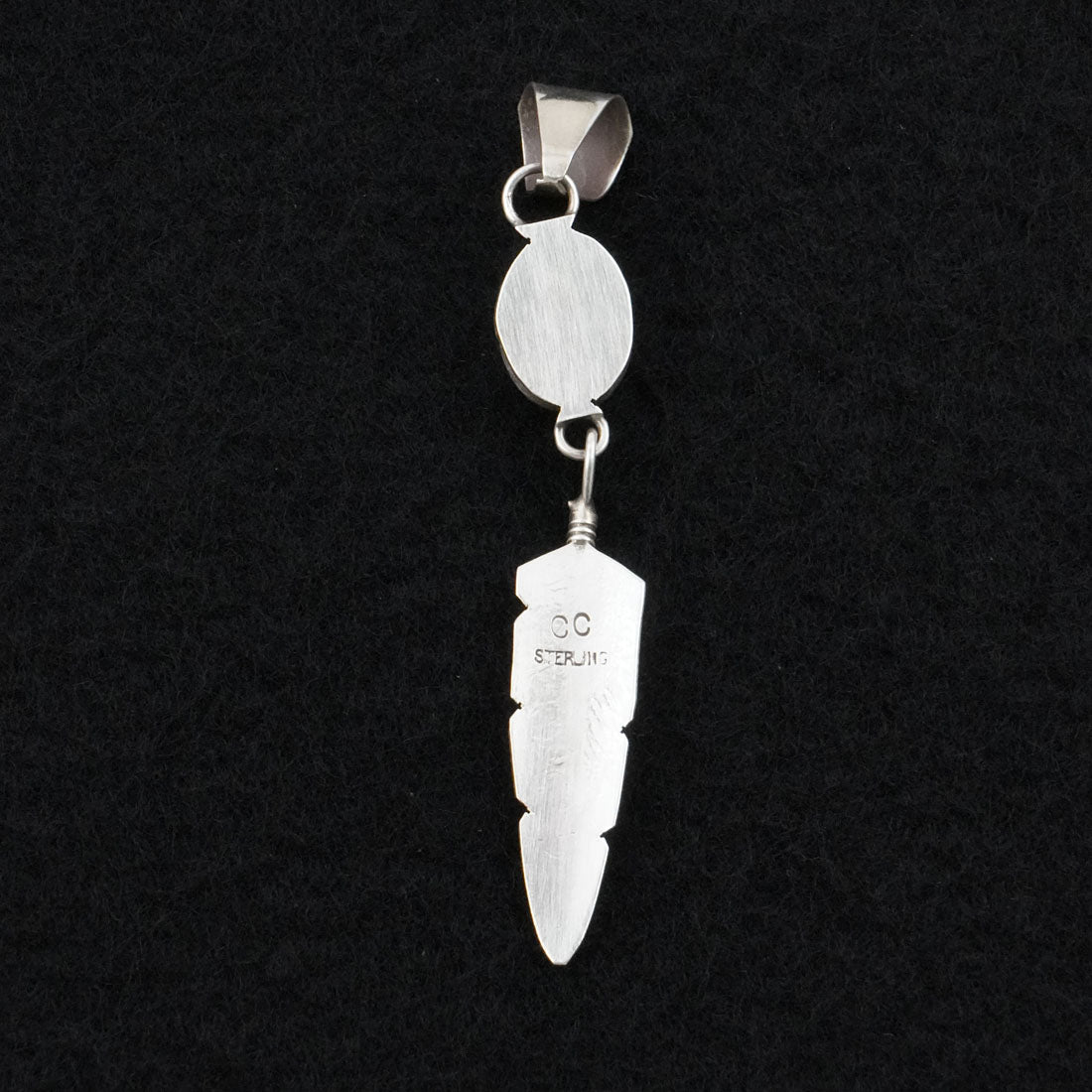 Chris Charley Turquoise & Sterling Silver Pendant