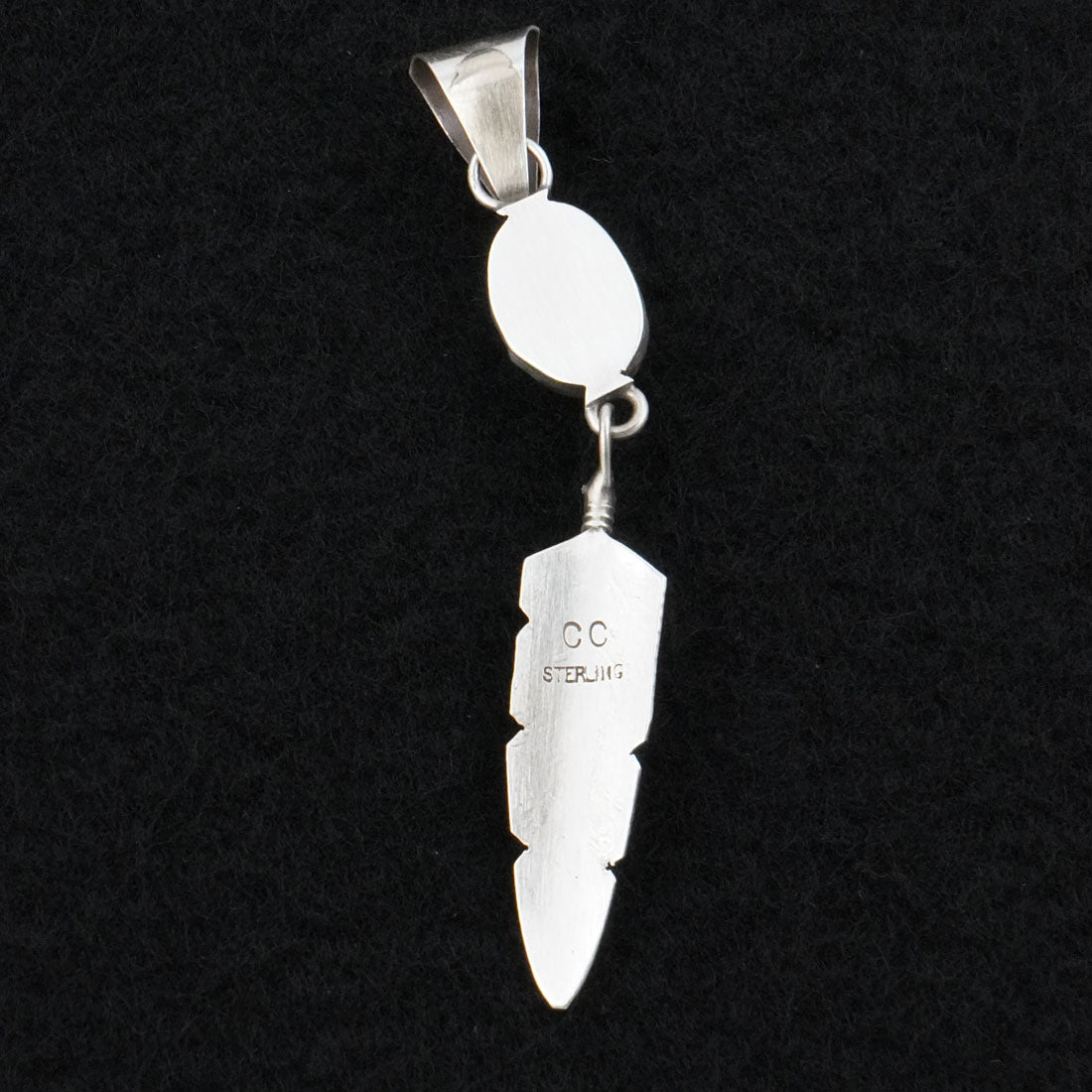 Chris Charley Turquoise & Sterling Silver Pendant