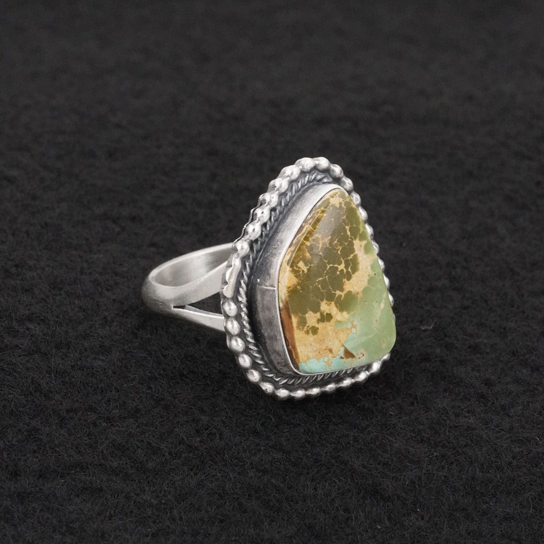 Randy Billy Turquoise & Sterling Silver Ring Size 8.5