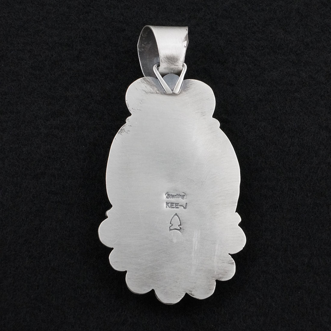 Vernon Johnson White Buffalo & Sterling Silver Pendant