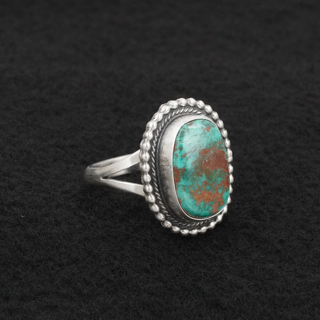 Randy Billy Turquoise & Sterling Silver Ring Size 10