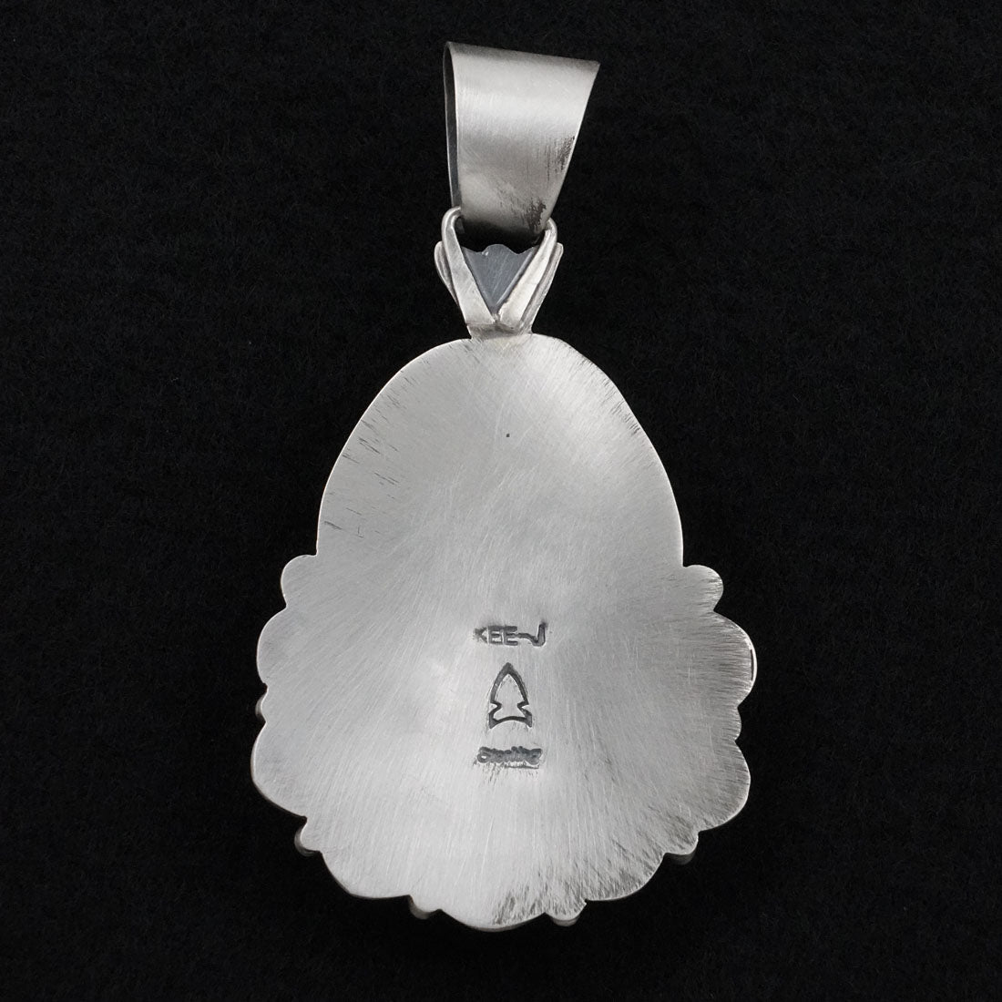 Vernon Johnson White Buffalo & Sterling Silver Pendant