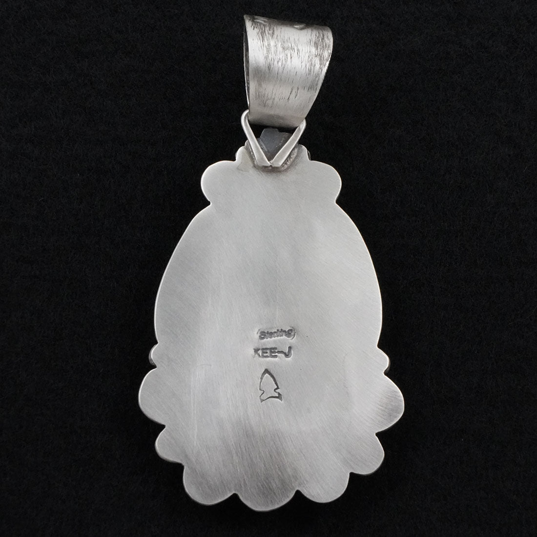 Vernon Johnson White Buffalo & Sterling Silver Pendant