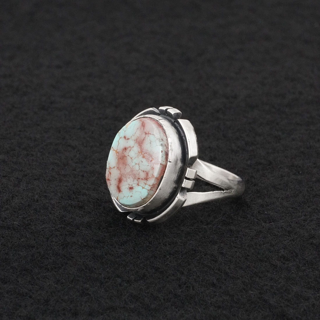 Randy Billy Turquoise & Sterling Silver Ring Size 7
