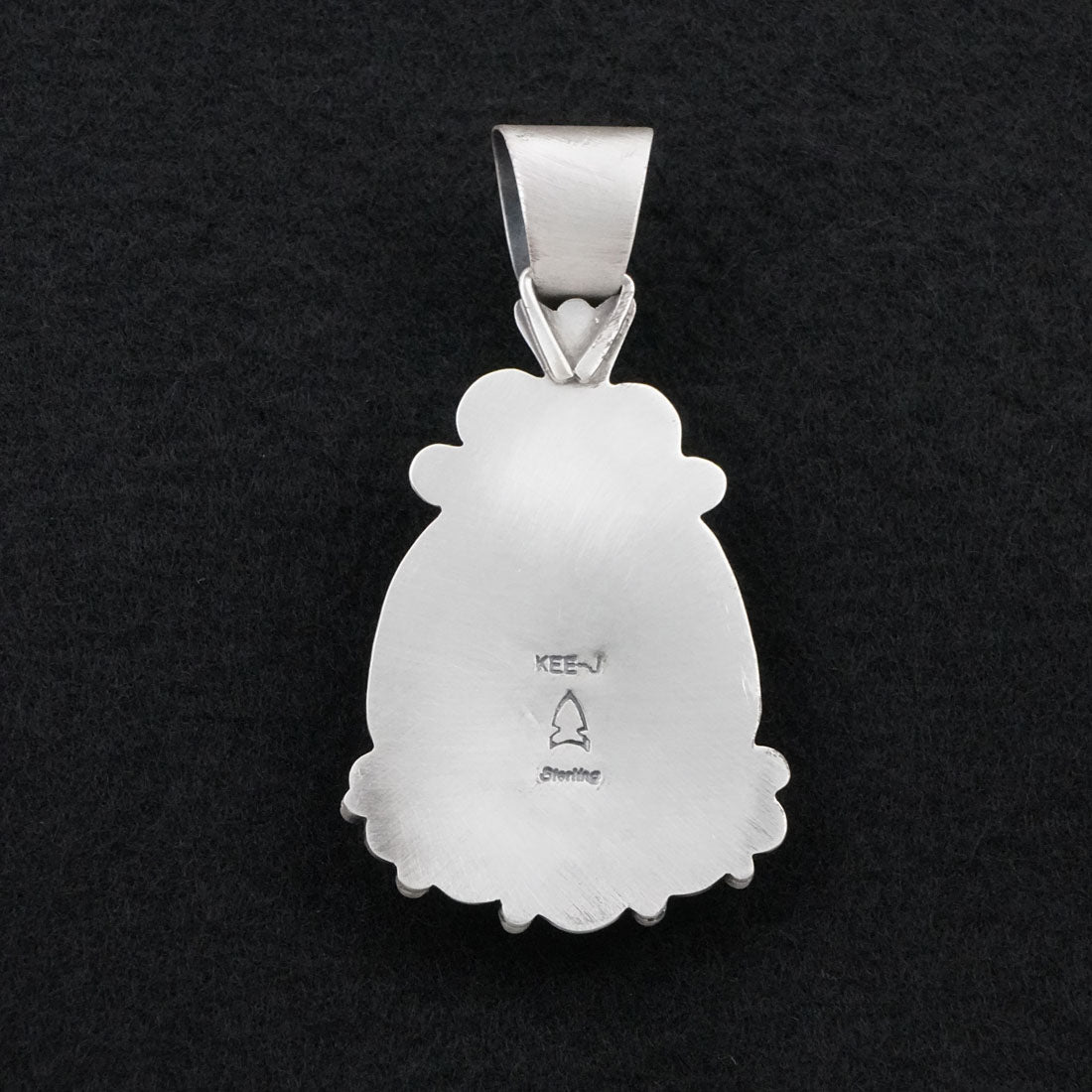 Vernon Johnson White Buffalo & Sterling Silver Pendant