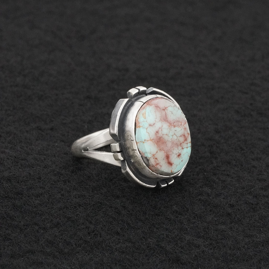 Randy Billy Turquoise & Sterling Silver Ring Size 7