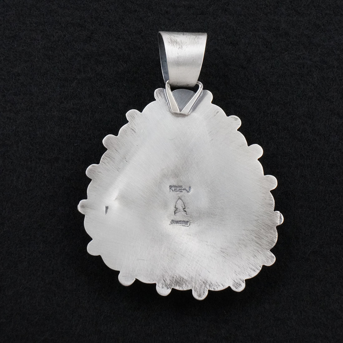 Vernon Johnson White Buffalo & Sterling Silver Pendant