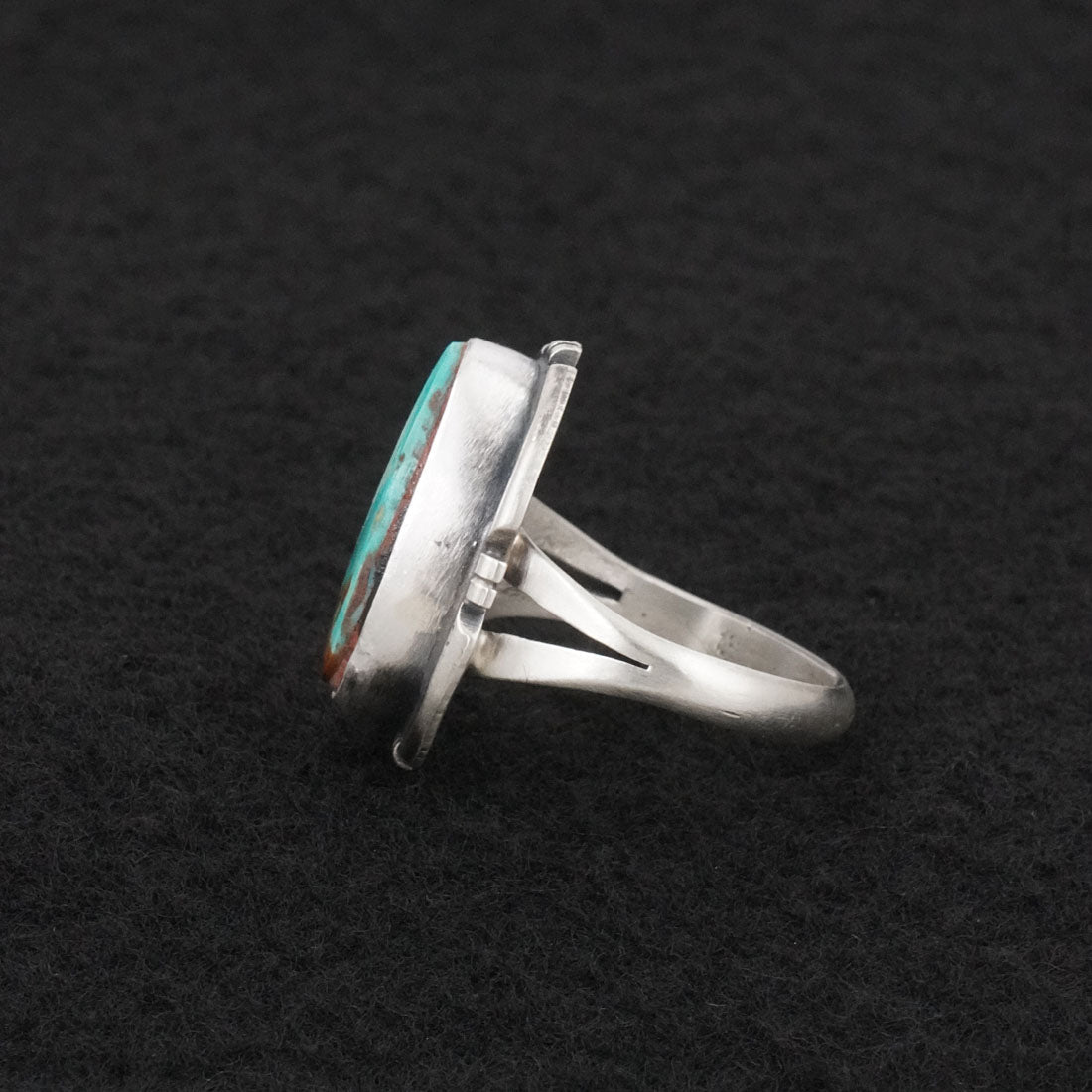 Randy Billy Turquoise & Sterling Silver Ring Size 8