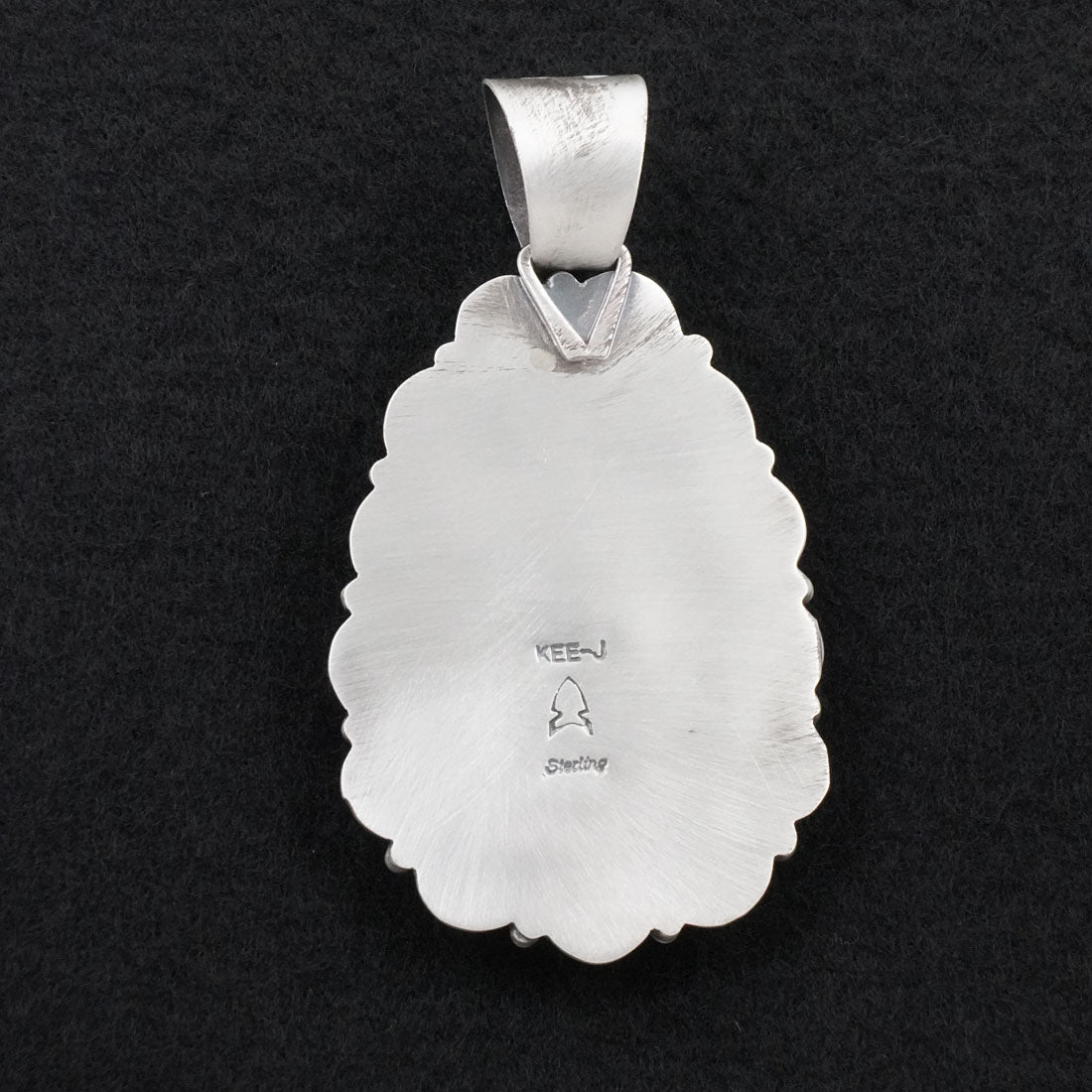 Vernon Johnson White Buffalo & Sterling Silver Pendant