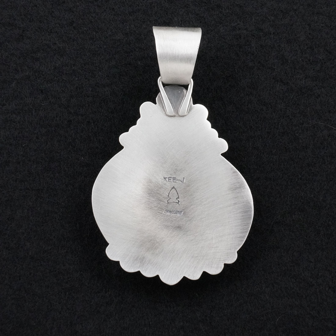 Vernon Johnson White Buffalo & Sterling Silver Pendant