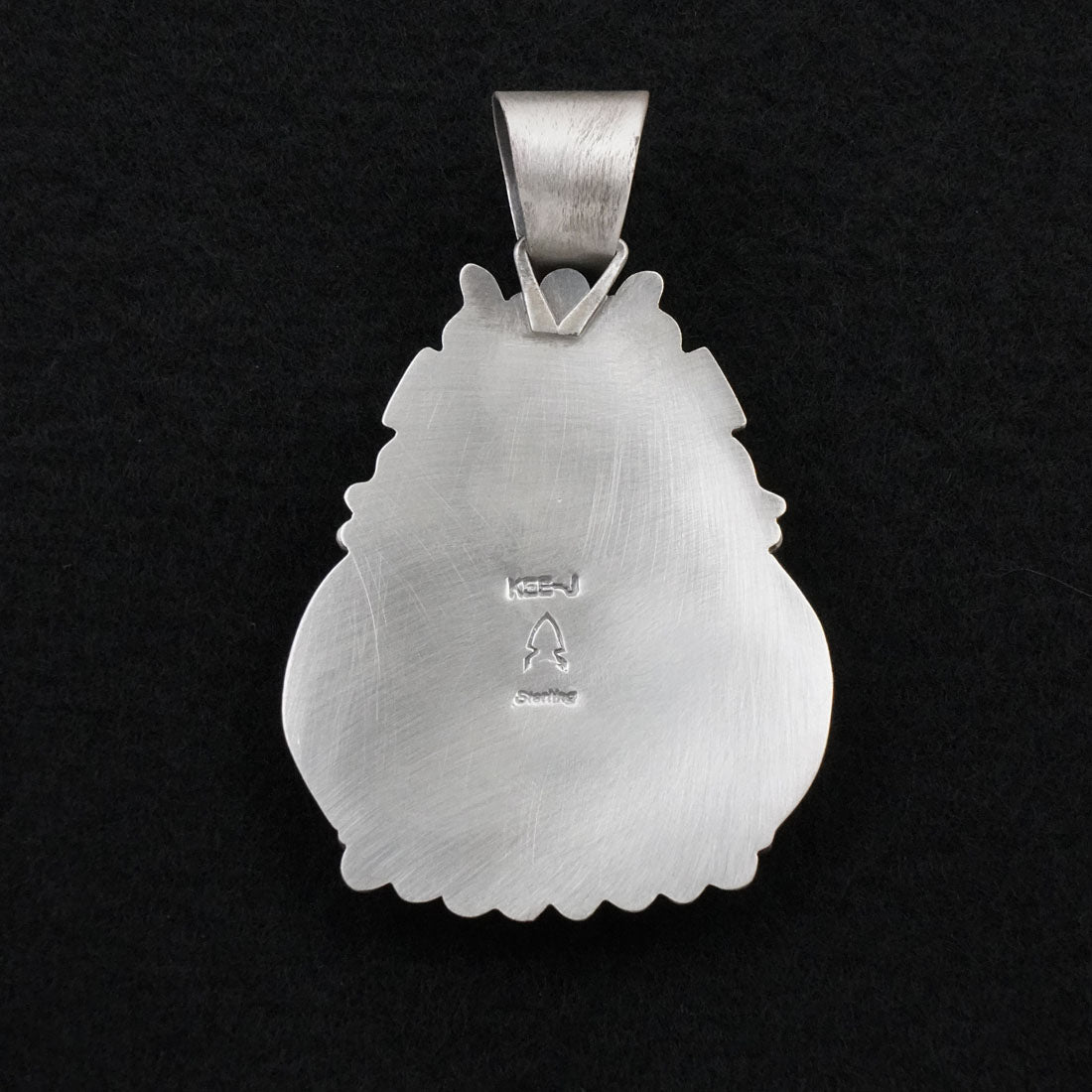 Vernon Johnson White Buffalo & Sterling Silver Pendant