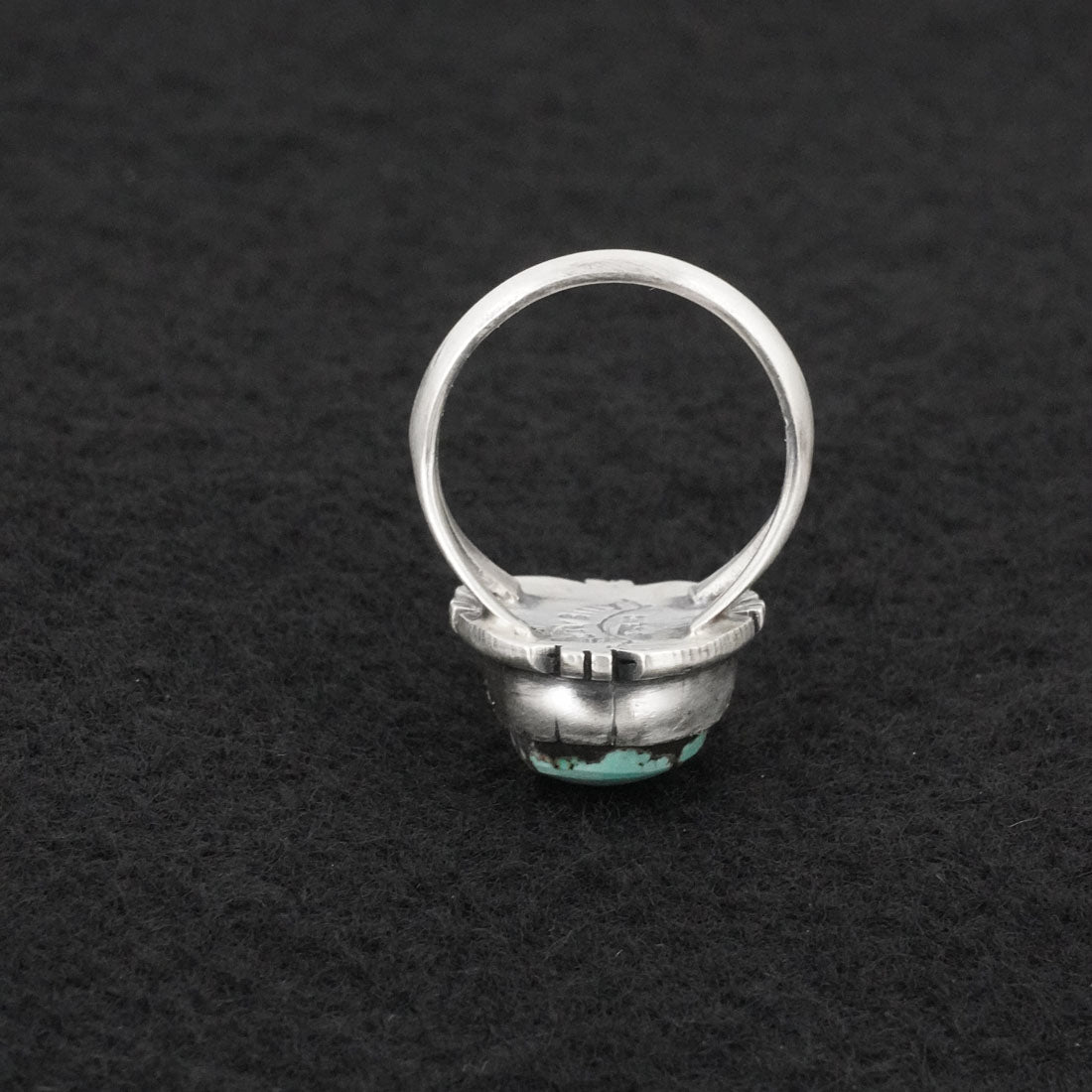 Randy Billy Turquoise & Sterling Silver Ring Size 6.5