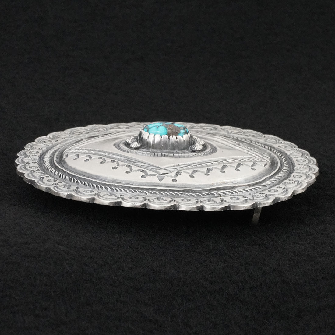 Dexter Martinez Turquoise & Sterling Silver Belt Buckle