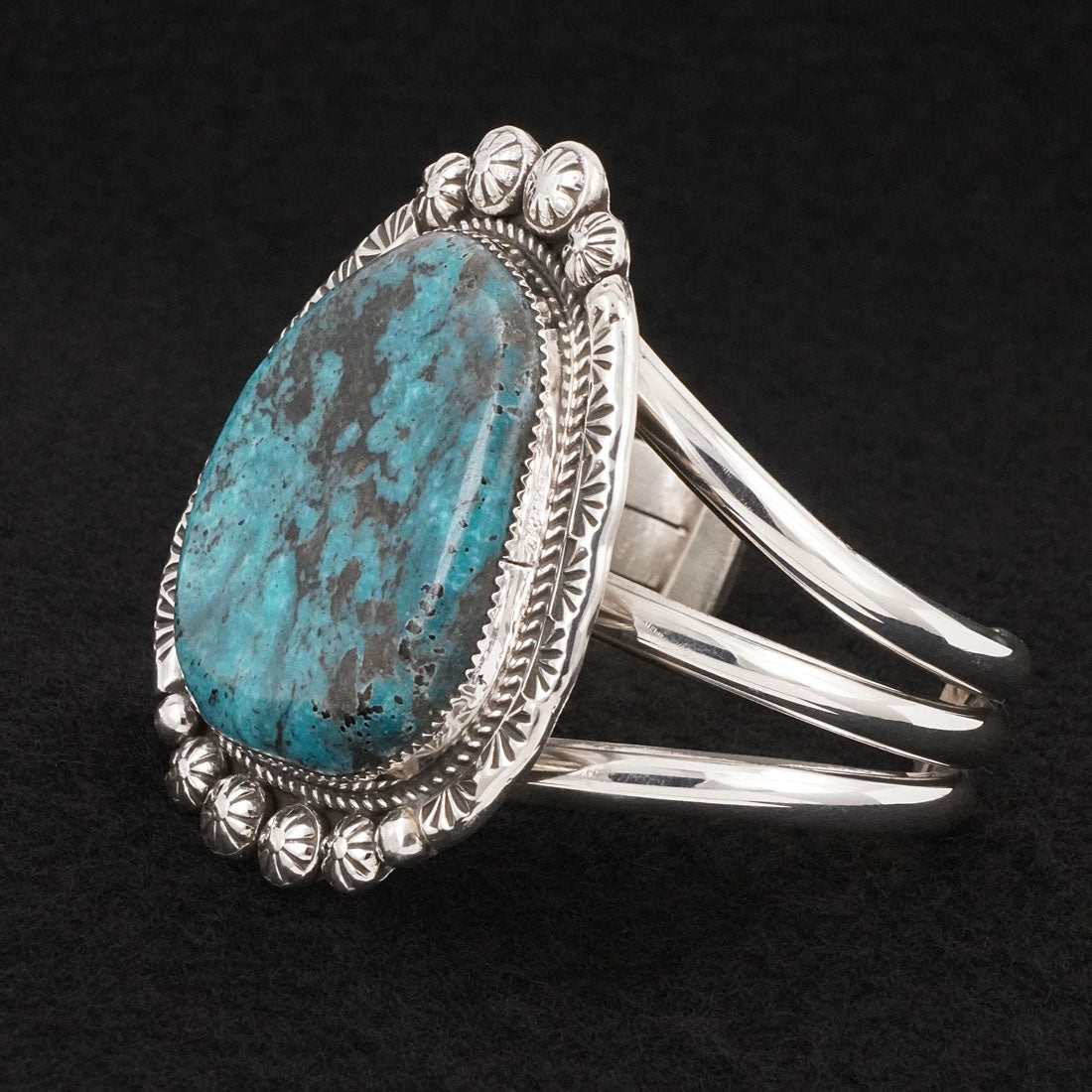 Ray Nez Turquoise & Sterling Silver Bracelet