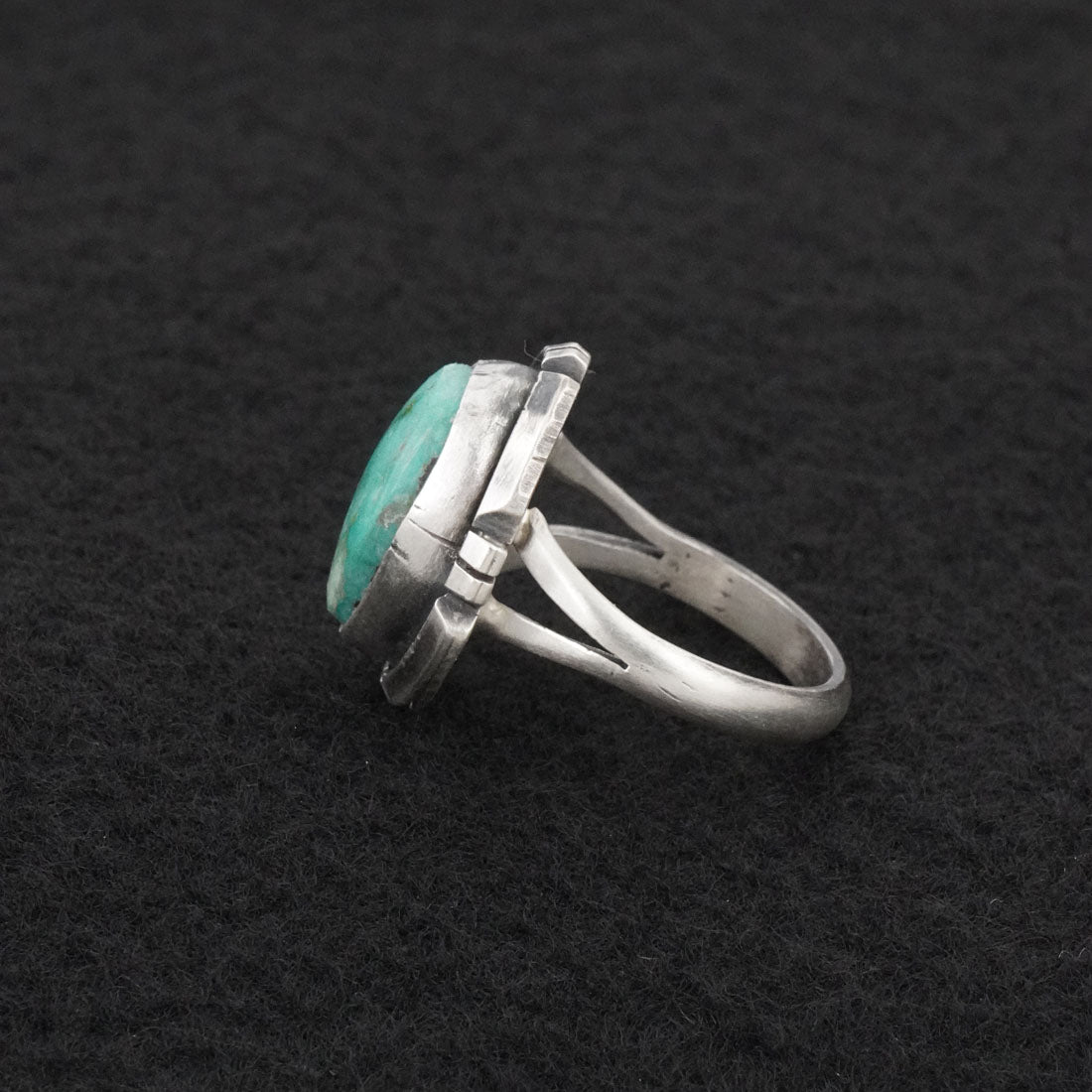 Randy Billy Turquoise & Sterling Silver Ring Size 7.5