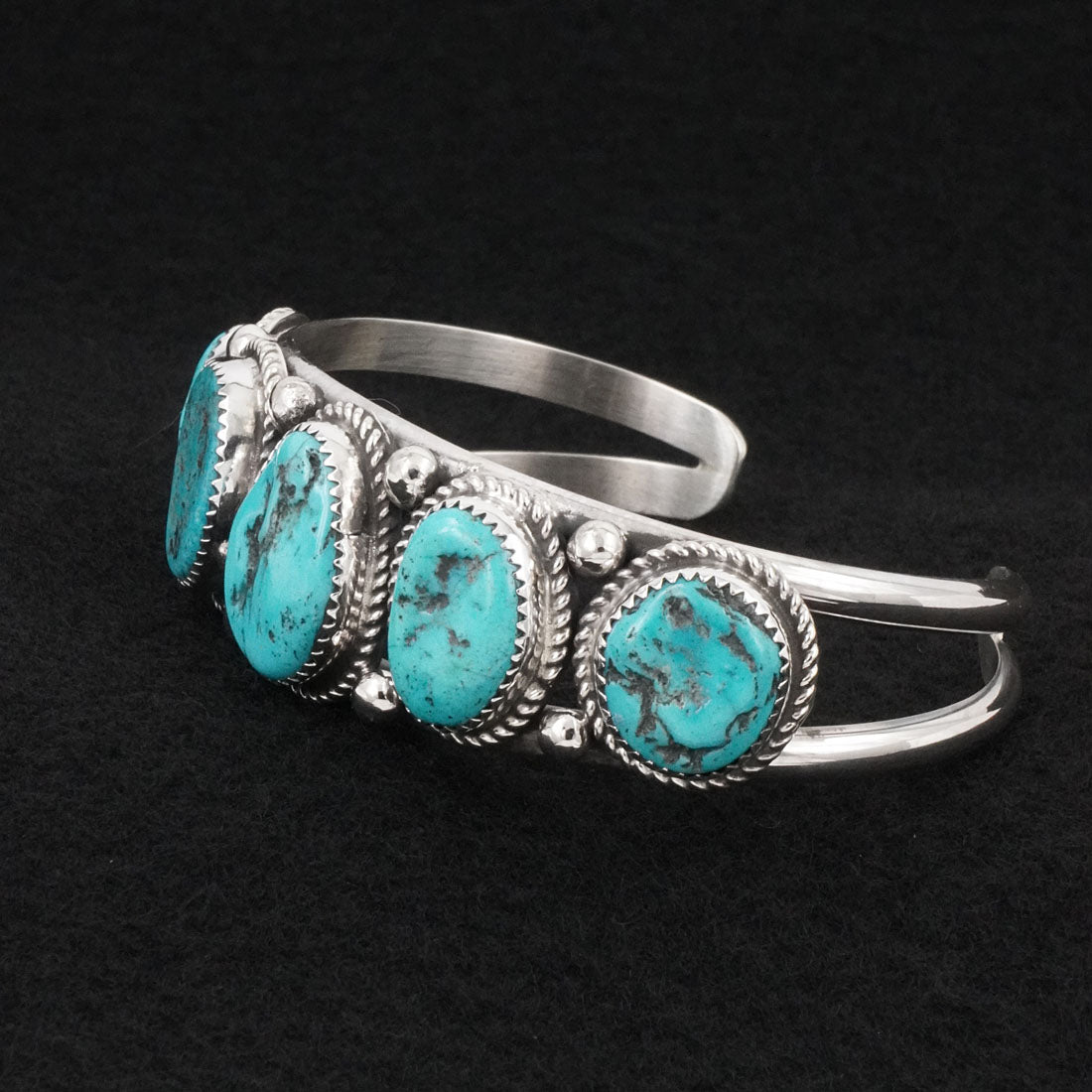 Leslie Nez Turquoise & Sterling Silver Bracelet