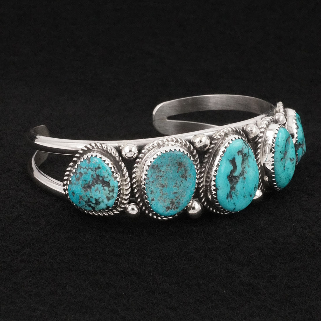 Leslie Nez Turquoise & Sterling Silver Bracelet