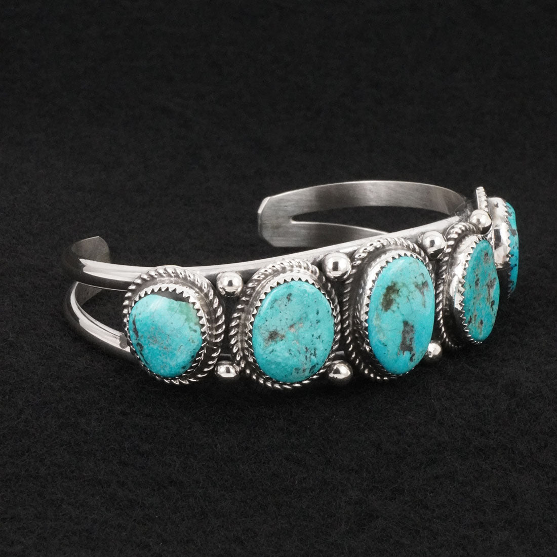 Leslie Nez Turquoise & Sterling Silver Bracelet