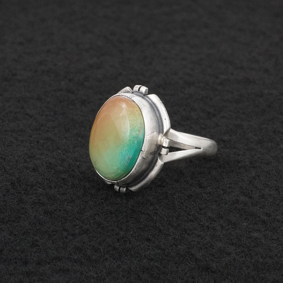 Randy Billy Turquoise & Sterling Silver Ring Size 9