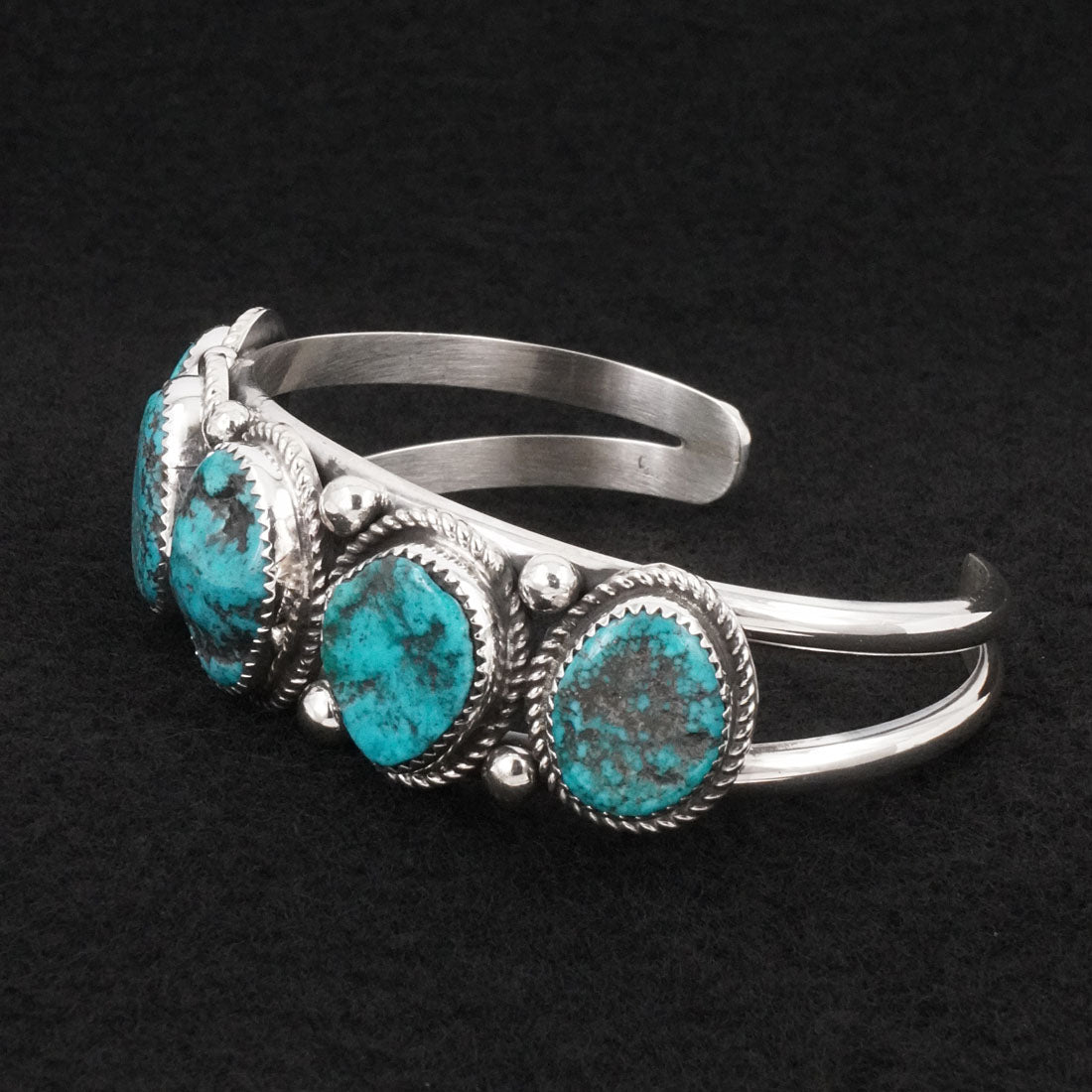 Leslie Nez Turquoise & Sterling Silver Bracelet