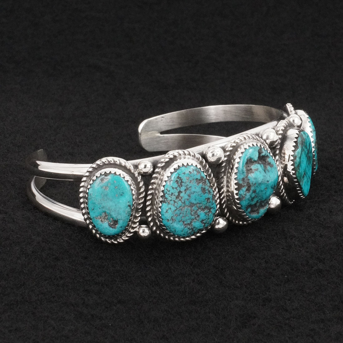 Leslie Nez Turquoise & Sterling Silver Bracelet