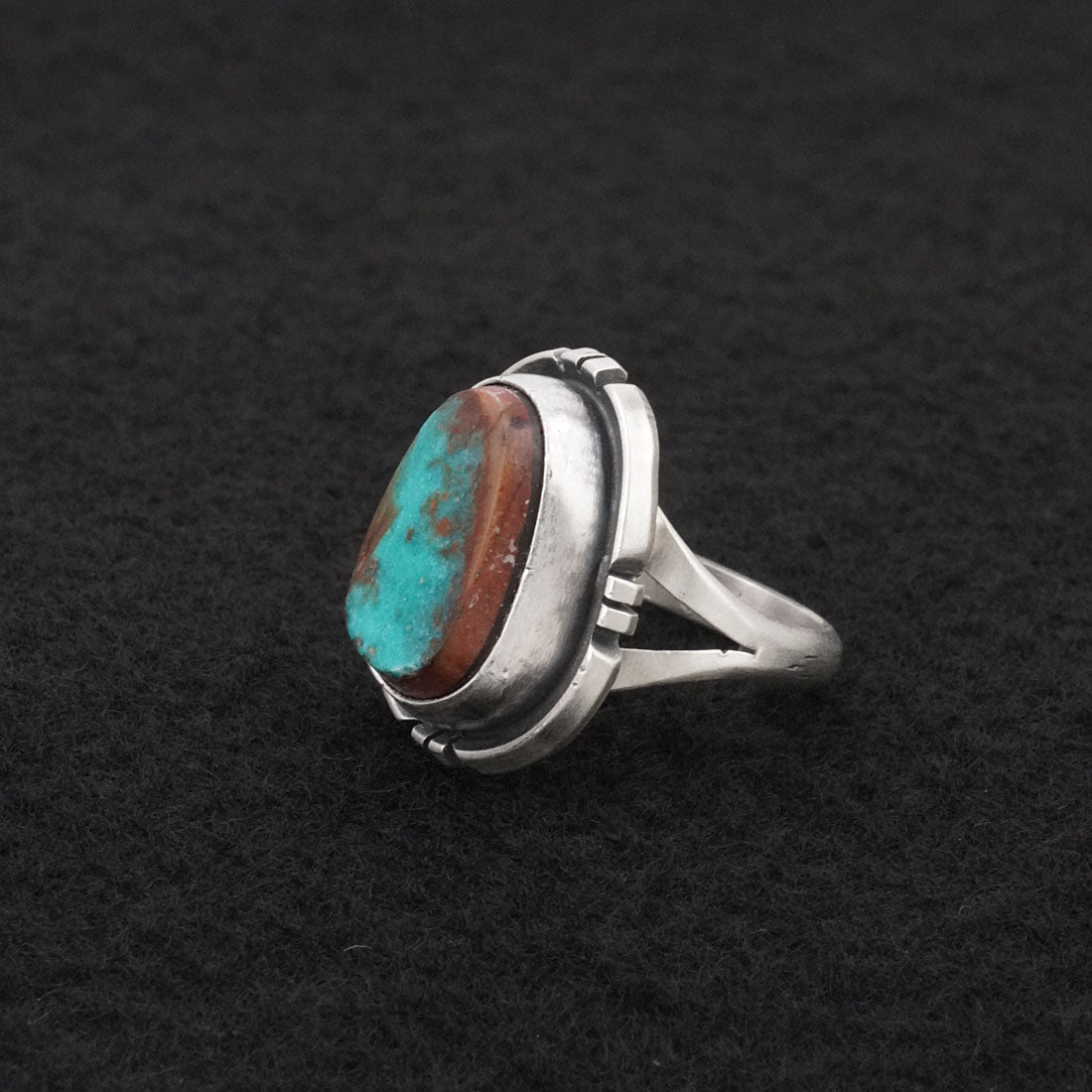 Randy Billy Turquoise & Sterling Silver Ring Size 6.25