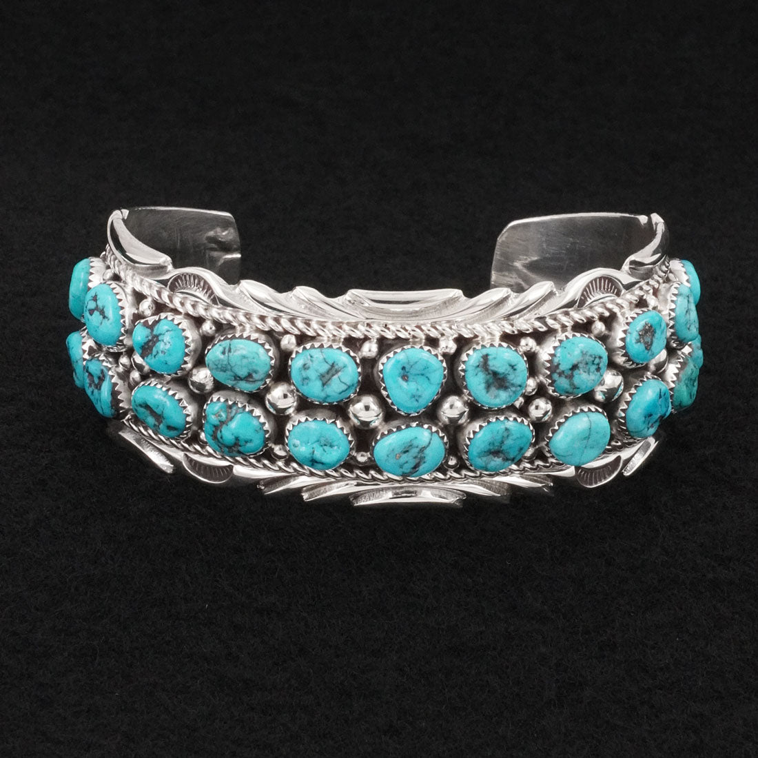 Anthony Brown Turquoise & Sterling Silver Bracelet