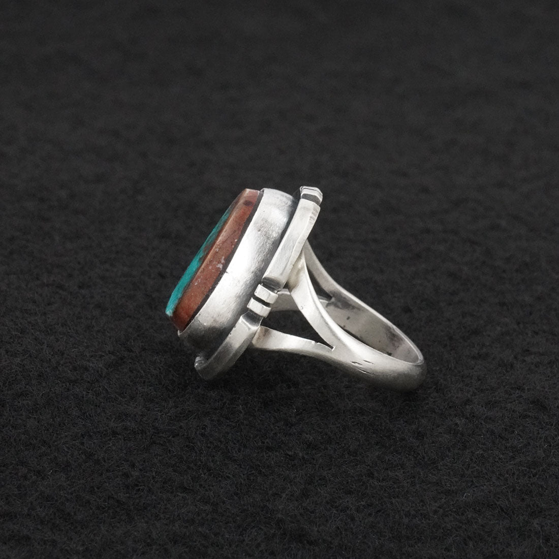 Randy Billy Turquoise & Sterling Silver Ring Size 6.25