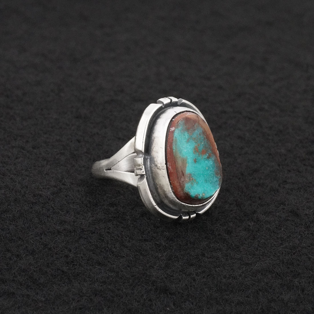 Randy Billy Turquoise & Sterling Silver Ring Size 6.25
