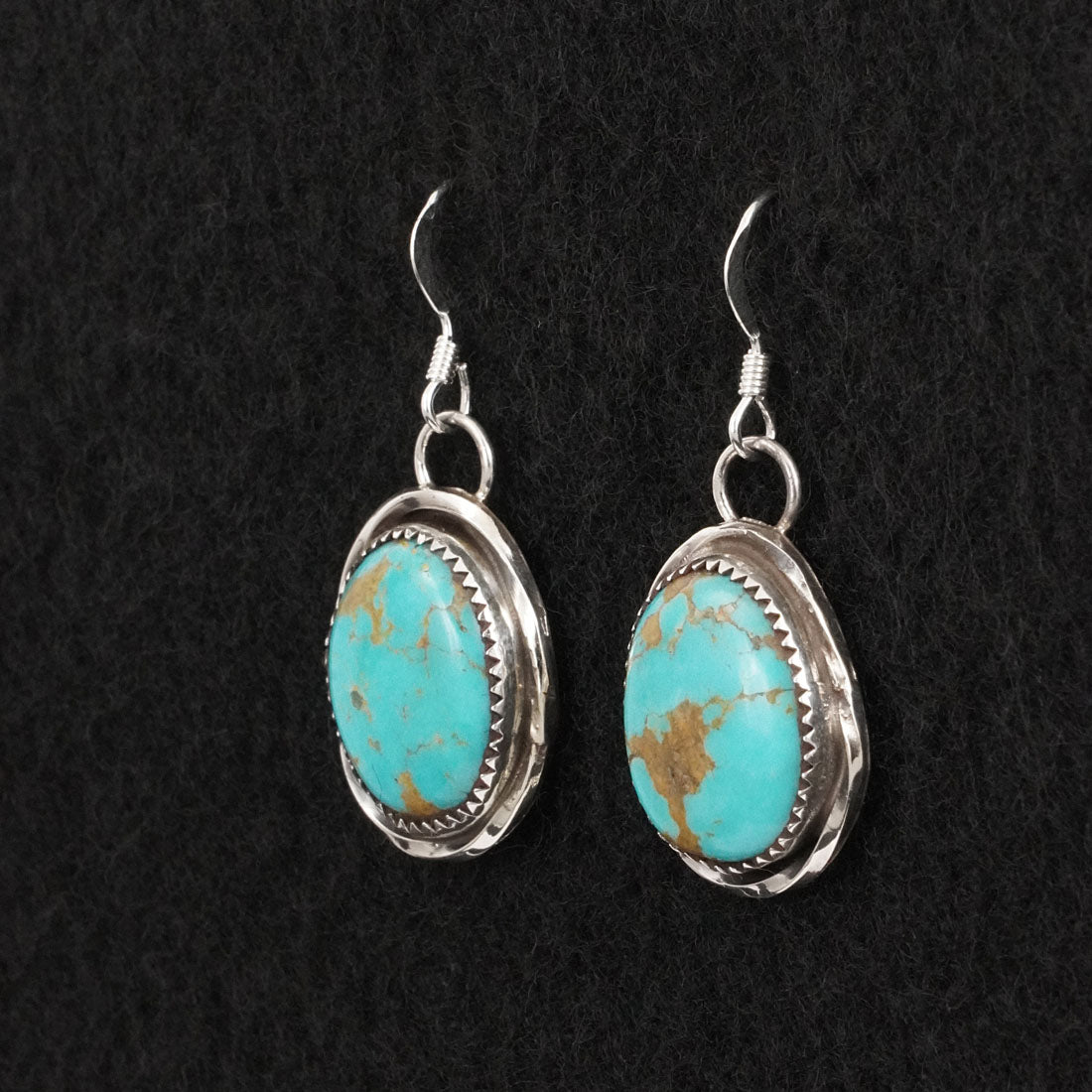 Ernest Hawthorne Turquoise & Sterling Silver Earrings