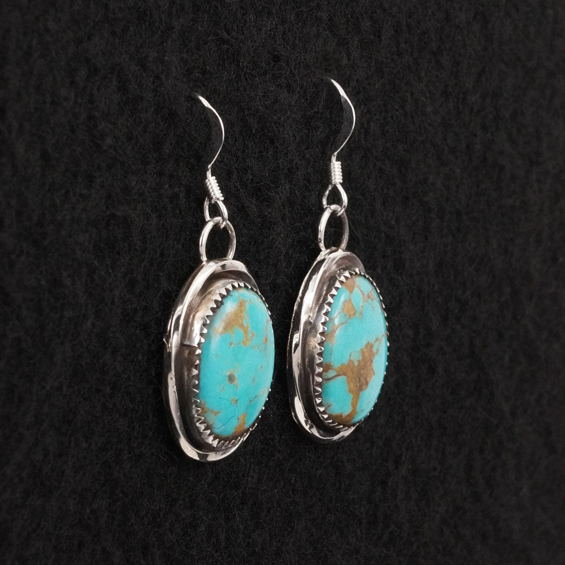 Ernest Hawthorne Turquoise & Sterling Silver Earrings