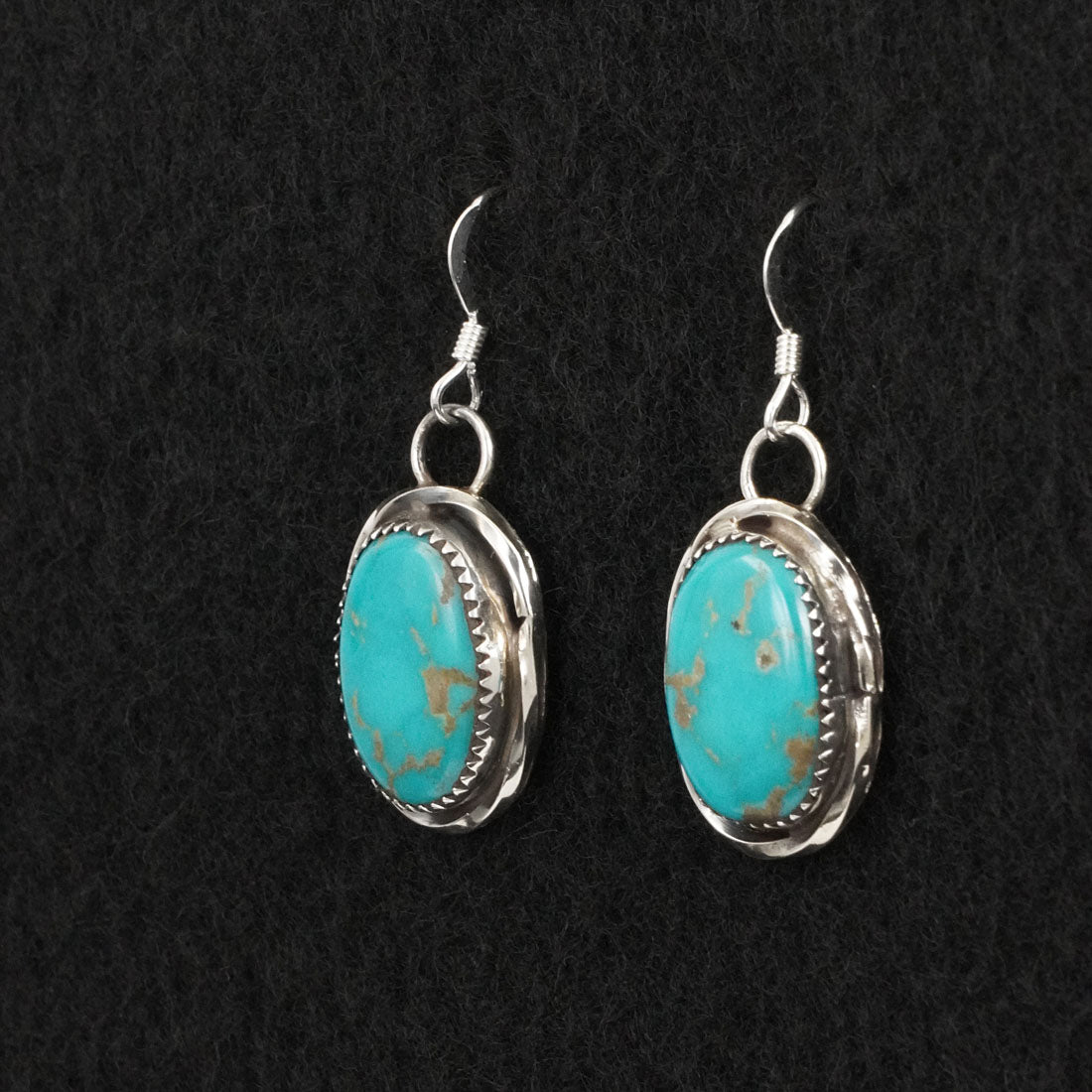 Ernest Hawthorne Turquoise & Sterling Silver Earrings