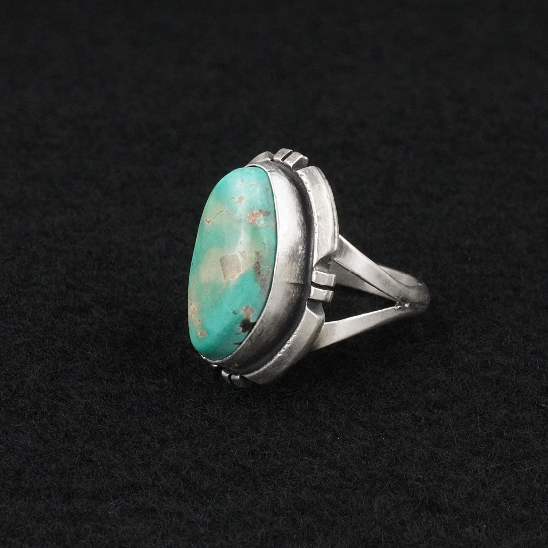 Randy Billy Turquoise & Sterling Silver Ring Size 7