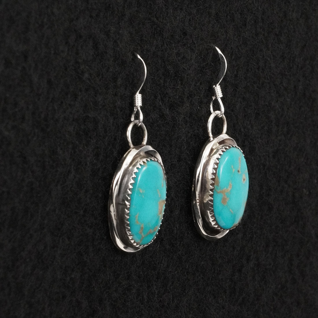 Ernest Hawthorne Turquoise & Sterling Silver Earrings