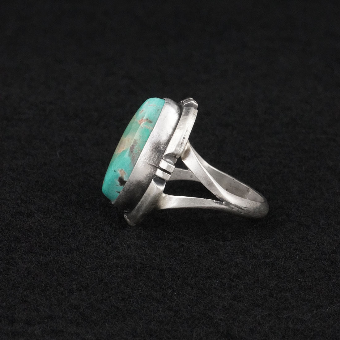 Randy Billy Turquoise & Sterling Silver Ring Size 7