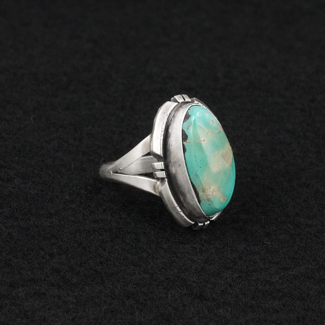 Randy Billy Turquoise & Sterling Silver Ring Size 7