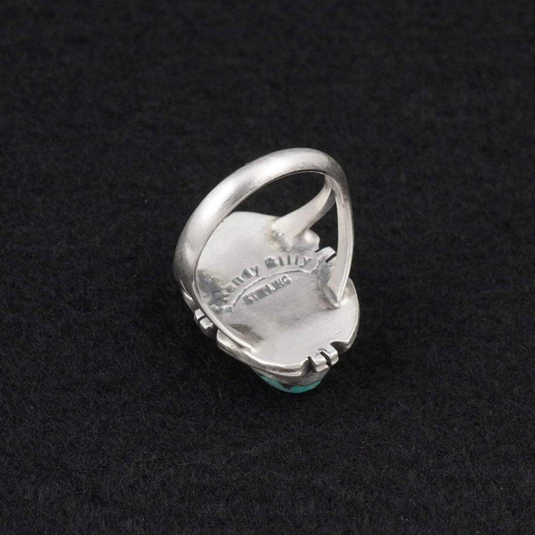 Randy Billy Turquoise & Sterling Silver Ring Size 7