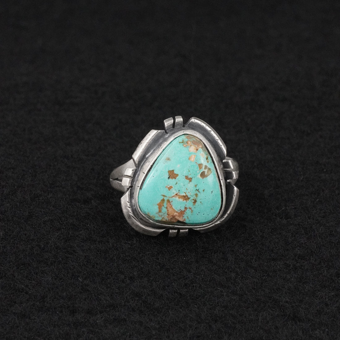 Randy Billy Turquoise & Sterling Silver Ring Size 8