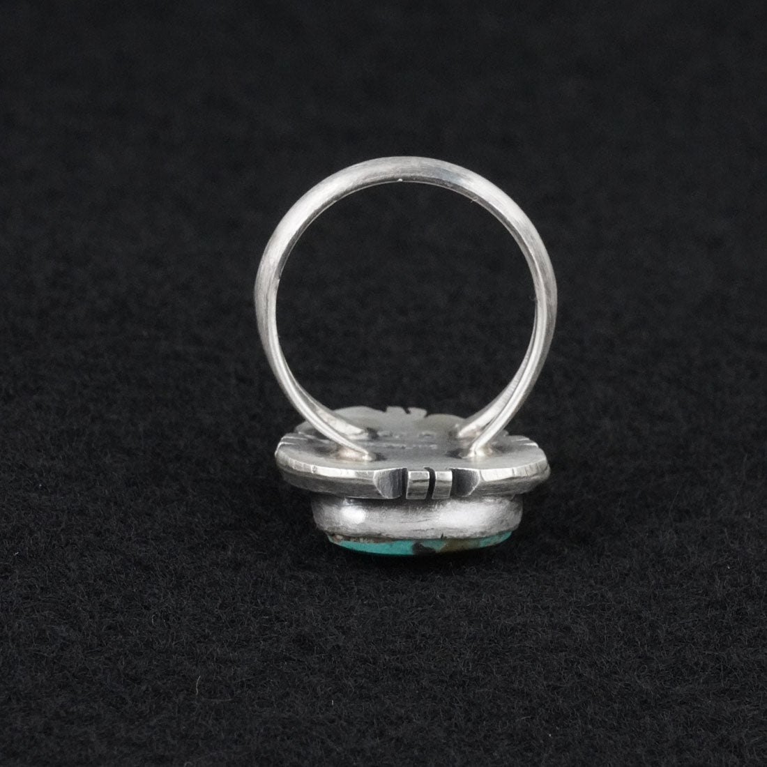 Randy Billy Turquoise & Sterling Silver Ring Size 8