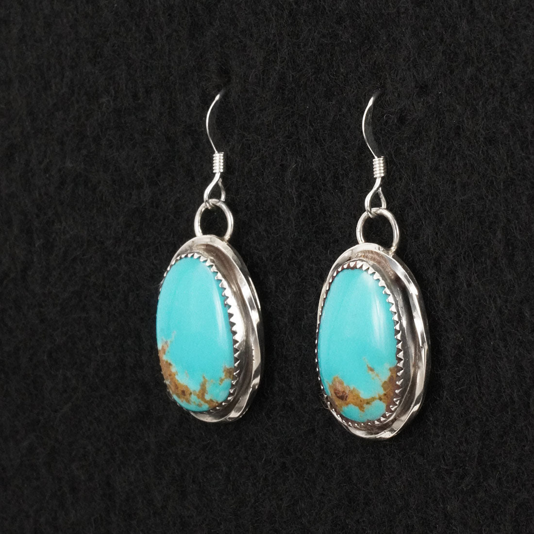 Ernest Hawthorne Turquoise & Sterling Silver Earrings