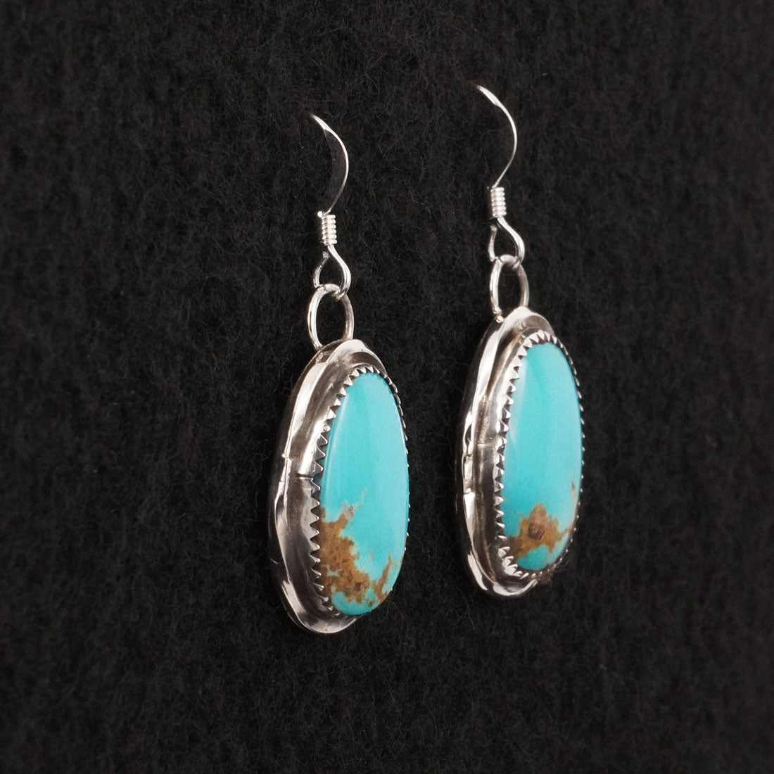 Ernest Hawthorne Turquoise & Sterling Silver Earrings
