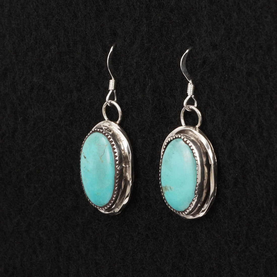 Ernest Hawthorne Turquoise & Sterling Silver Earrings