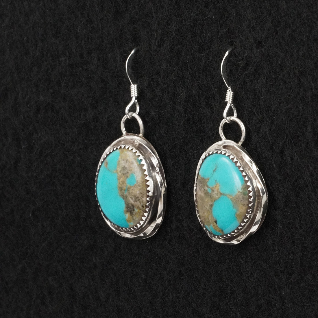Ernest Hawthorne Turquoise & Sterling Silver Earrings