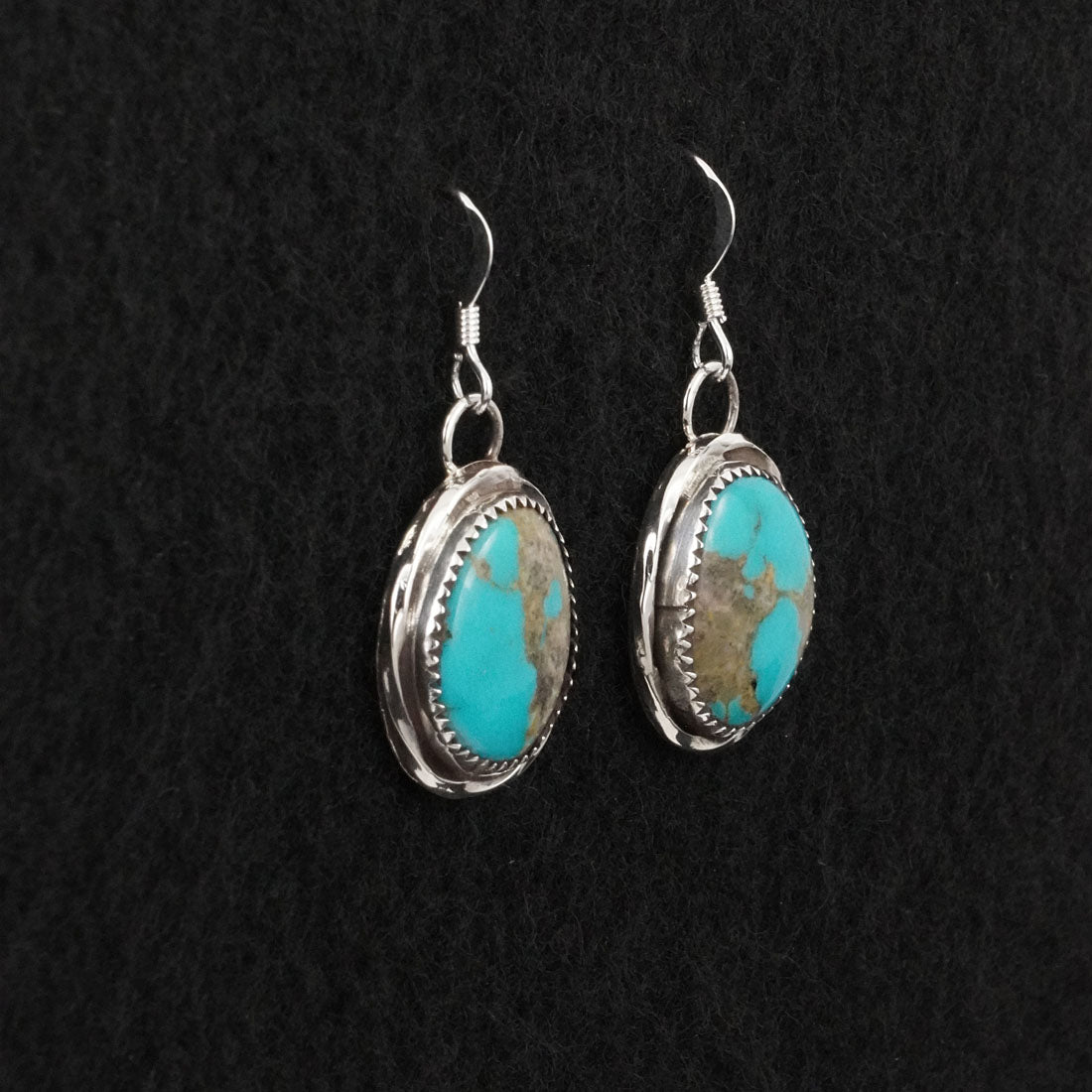 Ernest Hawthorne Turquoise & Sterling Silver Earrings