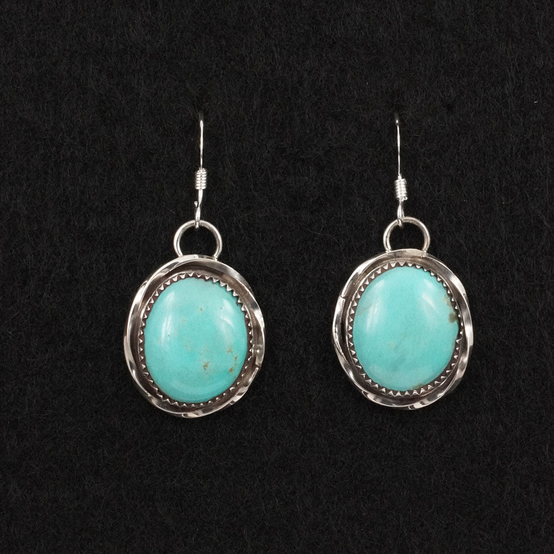 Ernest Hawthorne Turquoise & Sterling Silver Earrings