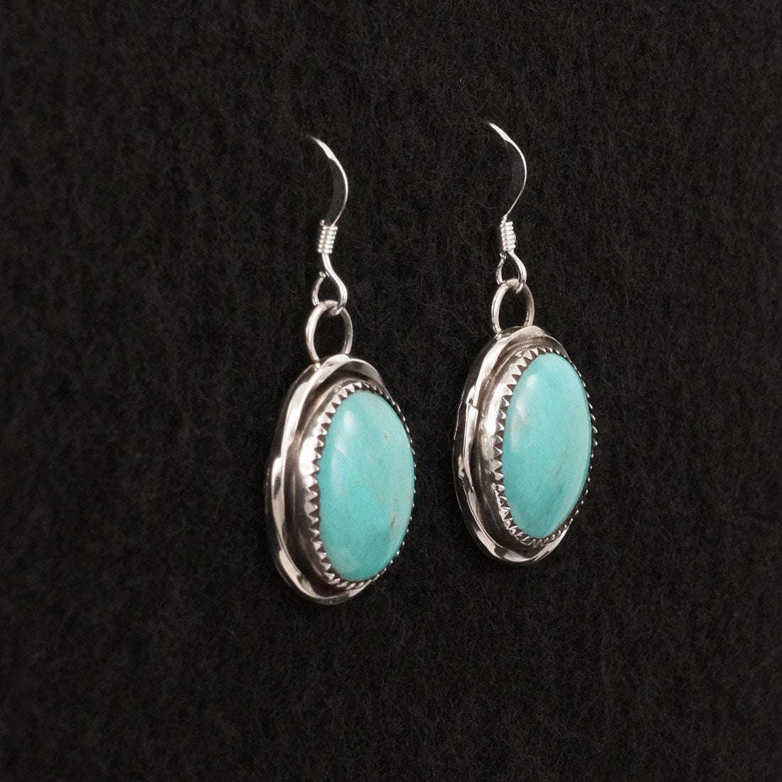 Ernest Hawthorne Turquoise & Sterling Silver Earrings