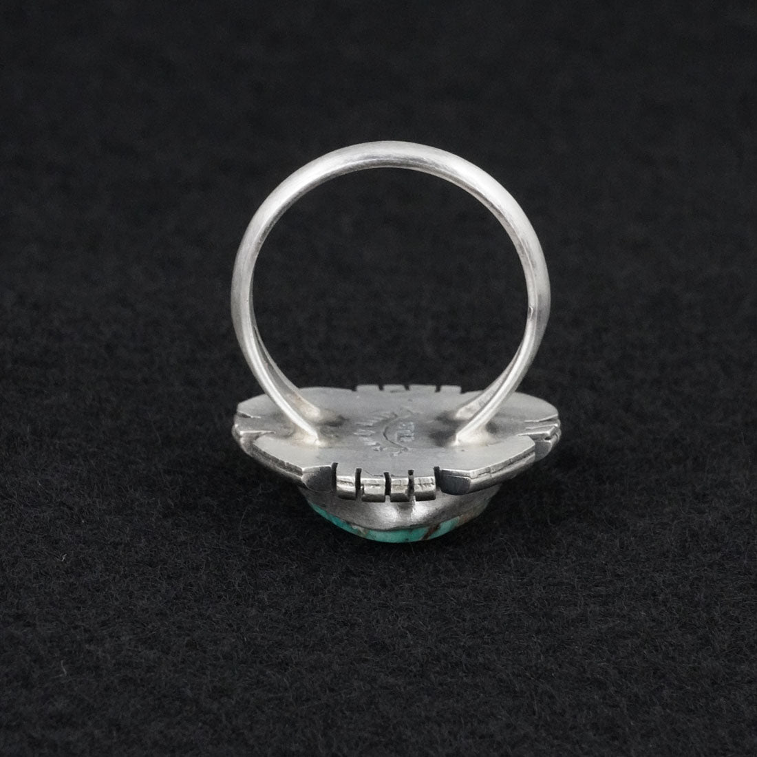 Randy Billy Turquoise & Sterling Silver Ring Size 10