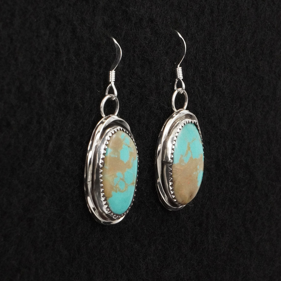 Ernest Hawthorne Turquoise & Sterling Silver Earrings